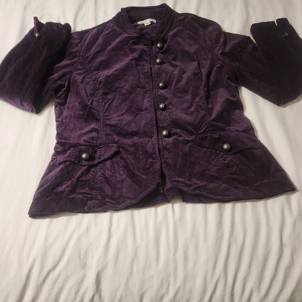 A purple coat